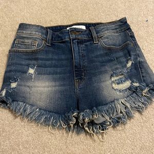 Blue jean shorts. Size medium